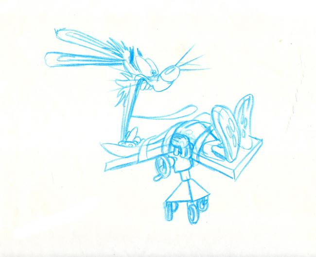 Tummy Trouble animation key. Copyright Disney/Amblin' 1989.