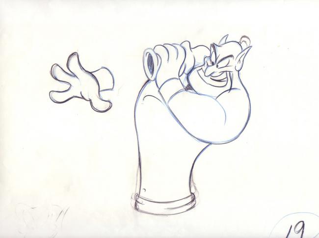 Animation key, Aladdin. copyright Walt Disney Prod. 1992