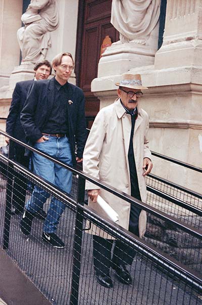 Max Howard, Henry Selick and Jules Engel, Cardiff, 1993.